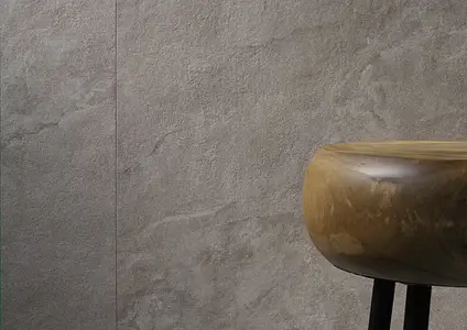 Effect steenlook, Kleur beige, Basistegels, Ongeglazuurd porseleinen steengoed, 120x120 cm, Oppervlak antislip
